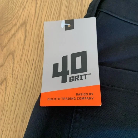 Duluth Trading Co Women’s 40 Grit Relaxed Leg Black Pants Size 14 Long Stretch - Picture 13 of 15